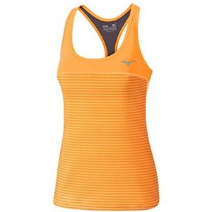 Mizuno Ranma Tanktop voor dames, mouwloos, Oranje Pop