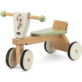 Tiny Love Boho Chic Houten driewieler voor baby's, driewieler, loopfiets, rubberen wielen, motoriek, cognitieve ontwikkeling, comfortabel natuurlijk design, 18-36 maanden