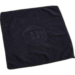 Unicorn Ultra Darts handdoek, zeer absorberende microvezel voor maximale grip, zwart met U-logo in reliëf, vierkant, 30 cm