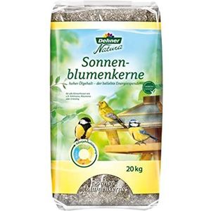 Dehner Natura Wildvogelvoer, zonnebloempitten, 20 kg