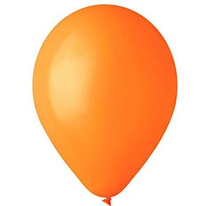 Set van 100 hoogwaardige natuurlijke latexballonnen G120 (Ø 33 cm/13 inch), oranje