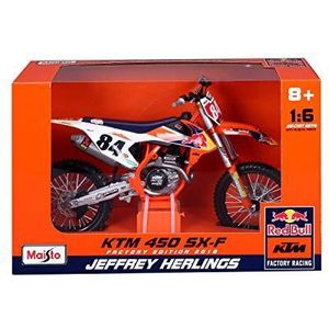 Maisto Burago Moto Red Bull KTM Supercross SX450, meerkleurig, 39,4 x 16 x 24,8 cm