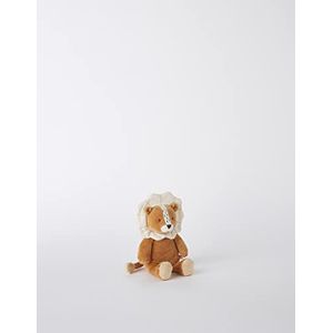 Noukie's - Knuffeldier voor kinderen - klein pluche dier Babou - Biologisch katoenen knuffeldier - kindvriendelijke maat (25 cm), bruin