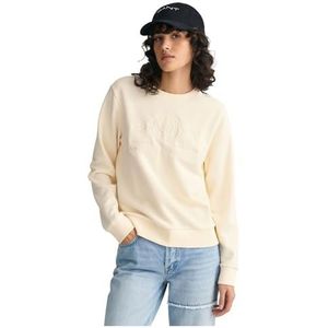 GANT Reg Tonal Shield C-Neck Sweatshirt Trainingspak voor dames, Linnen