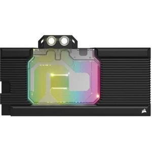 Corsair Hydro X Series XG7 RGB waterblok voor GeForce RTX 3090 Ti ASUS ROG Strix/TUF Gaming (koude plaatconstructie van vernikkeld koper, standaard schroefdraad G1/4 inch) zwart