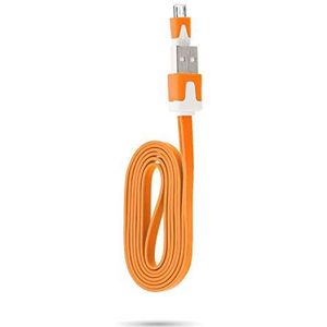 Shot Case Oplaadkabel voor Huawei P30 Lite USB / Micro USB Noodle Universal, Oranje