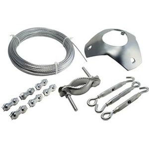 Kit de tendeurs pour mât d'antenne, résistant, réglable, installation facile pour renforcer et stabiliser les antennes.
