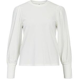 Object Objcaroline L/S Top Noos lange mouwen, dames, Cloud Dancer, S, Cloud Danser