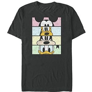 Disney Unisex Mickey Classic Crew Crop Organic T-shirt met korte mouwen, zwart, XXL, SCHWARZ