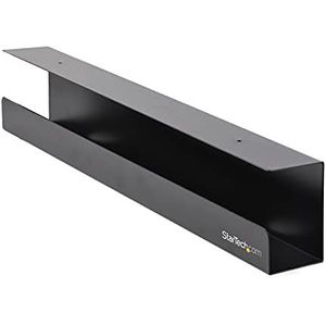 StarTech.com Under Desk Cable Management Tray - Kantoor/Standing Desk Cable Tray Organizer - Desk/Tafelhouder voor Kabels/Draad/Power Strip - Computer Cable Manager - 23-1/2"" L x 4-1/2"" D (UDCMTRAY)