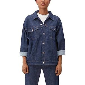 s.Oliver Dames jeansjas lange mouwen 04.899.51.6087, donkerblauw denim