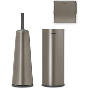 Set van 3 toiletaccessoires, collectie Renew - Platinum