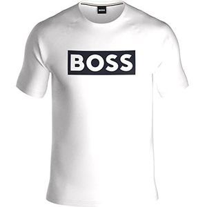 BOSS Modieus heren T-shirt wit 100, S, wit 100