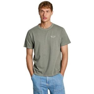 Pepe Jeans Aris T-shirt voor heren, Groen (Safari Green)