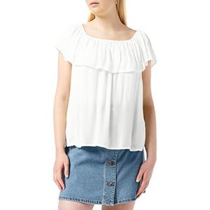 SPARKZ COPENHAGEN Harriet Off Shoulder Top voor dames, Wit.