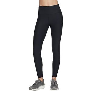 Skechers GO Flex Rib Fl HW Legging LG2-BLK, Vrouwen, Zwart, Leggings, maat: S