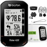 Bryton 420T Rider met Cadence en Cardioband, Zwart, 83,9 x 49,9 x 16,9 cm