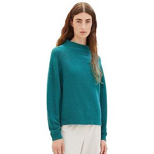 TOM TAILOR 1037742 damessweater, 32402 - Ever Green Melange