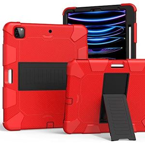 Compatibel met iPad 12,9 inch hoes silicone tablet pc hoes case tas tas etui tas rood zwart