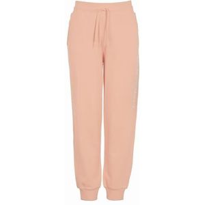 Emporio Armani Iconic Terry Pants met manchetten, Abrikoos