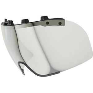 ABUS Gamechange TT 1.1 fietshelm vizier, nauwsluitend, anti-condens vizier voor goede zichtbaarheid en aerodynamisch, eenvoudig te installeren en te verwijderen, accessoires voor fietshelm, chroom,