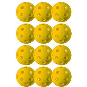 Franklin Sports X-26 Pickleballs Pickkleballs Indoor Goedgekeurd door de VS, geel, 12 stuks