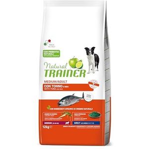 Natural Trainer Medium volwassen hondenvoer met tonijn - 12 kg