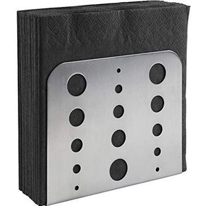 APS Handdoekdispenser van roestvrij staal 18/0 met meubelbescherming, meubelbescherming, 4-voudig, mat, 4,5 x 15 cm, hoogte 12,5 cm