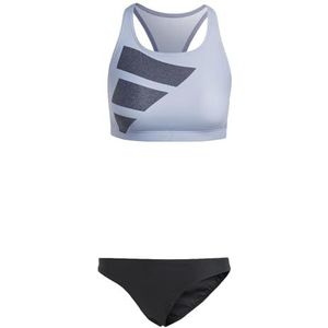 ADIDAS IB3216 BIG BARS BIKINI badpak dames zilver paars/zwart 44