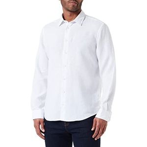 Seidensticker Shirt met lange mouwen en rechte pasvorm heren, Wit
