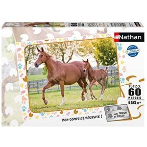 Nathan - Puzzel 60 stukjes, Maman Baby Pony kinderen, 4005556861675