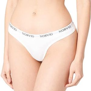 NORVIG Damesslip G-tanga, wit, XXL, Wit