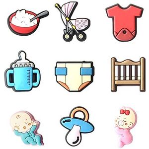 18 Pcs Kinderschoenbedels Cartoon Schoen Decoratie PVC-Schoenbedels Klomp Decoratie Schoen Cartoon Charmes Bedels Hangende Ornamenten Schoenen Ornament Knoppen Schoen Badge Decoratie (A)