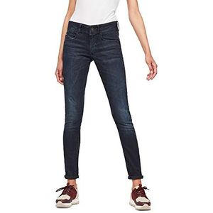 G-STAR RAW Lynn Mid Waist Skinny Jeans voor dames, Blauw (Dk Aged D06746-6545-89)