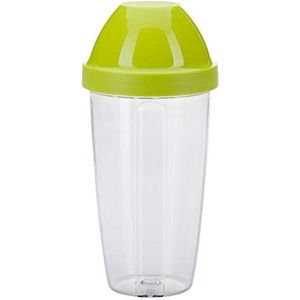 Westmark Mengbeker en shaker met afneembare mengschijf - inhoud: 0,5 l, hoogte: 18,7 cm, kunststof, BPA-vrij, kleur: transparant/groen, 3090227A