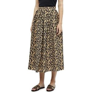 Desires Jupe Daniela Taille Haute Et Demi-mollet Femme, Multicolore (0975p Cuban Sand Print), XXL