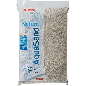 Zolux Natuurlijk grind voor aquarium, kwarts, wit, 1 tot 3 mm, korrelgrootte 5 kg