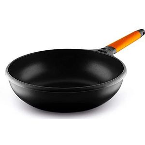 Fundix Inductie-wok, 28 cm, oranje