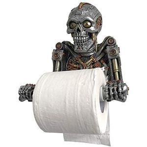 Nemesis Now Humanoid Helper Toiletpapierhouder, polyhars, Eén maat, zilverkleurig