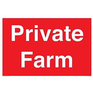 Private Farm bord - 600 x 400 mm - A2L