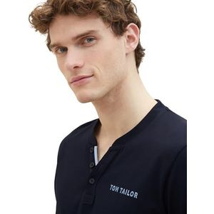 TOM TAILOR T-shirt à manches longues pour homme, 10668 – Sky Captain Blue., XXL