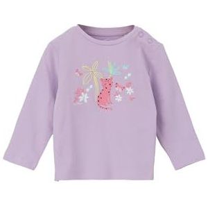 s.Oliver Junior 2151377 T-shirt met lange mouwen voor meisjes, Paars 4704, 92