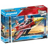 PLAYMOBIL Air Stuntshow 70832 Eagle straalvliegtuig met roterende turbine, speelgoed voor kinderen vanaf 5 jaar