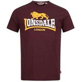 Lonsdale holmpton heren t-shirt, Oxblood