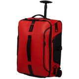 Samsonite - Paradiver Light - Wheeled Duffle, rood (vlamrood), S (55 cm - 51 l), handbagage, Rood (Flame Red), Handbagage