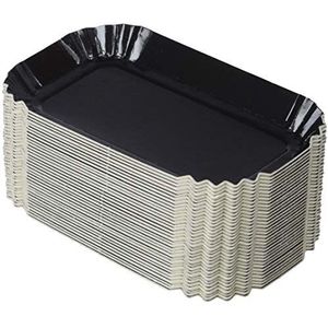 Garcia de Pou Mini-borden, rechthoekig, 4 x 8 cm, karton, zwart, 8 x 4 x 30 cm