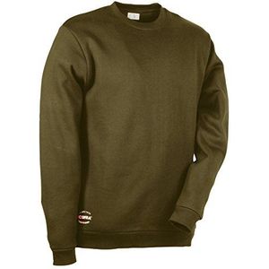 Cofra Agadir V109-0-03.Z/5 heren sweatshirt, stretch, 65% polyester, 35% katoen, fleece, kleur: modder, maat XL, Modder