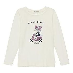 TOM TAILOR T-shirt met lange mouwen voor meisjes met pailletten, 12906 - Witte wol