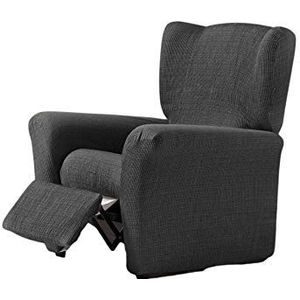 Zebra Textil - Vega elastische hoes voor relaxstoel maat 1 zits (standaard), kleur grijs