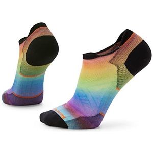 Smartwool Run Zero Cushion Pride Lage sokken met regenboogprint, uniseks, 1 stuk